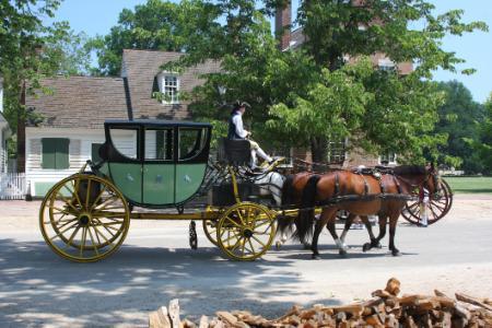 Colonial carriage at Williamsburg, Virginia